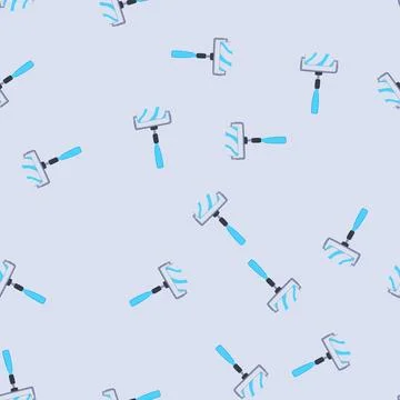 Seamless pattern stroke roller paint cartoon vector Stock Illustration