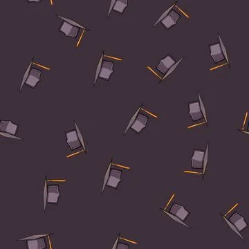 Seamless pattern student graduation hat cartoon vector イラスト素材