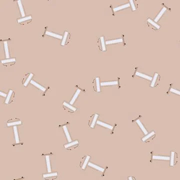 Seamless pattern studio podium cartoon vector Stock Illustration