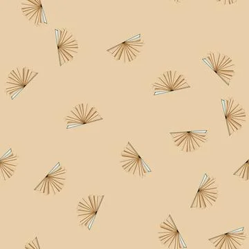 Seamless pattern study book open cartoon vector Stock Illustration