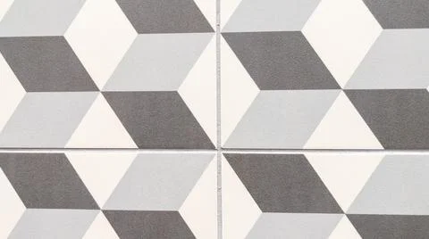 Seamless pattern with style Azulejo patchwork square design 3d wallpaper mo.. Foto stock