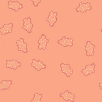 Seamless pattern style boho cloud cartoon vector イラスト素材