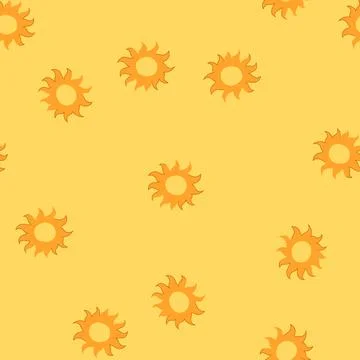 Seamless pattern style boho sun cartoon vector Stock Illustration