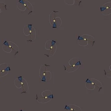 Seamless pattern style hookah shisha cartoon vector sign color Stock Illustration