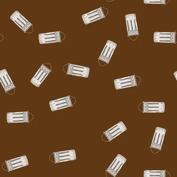 Seamless pattern style macrame wall hanging cartoon vector Stockillustratie