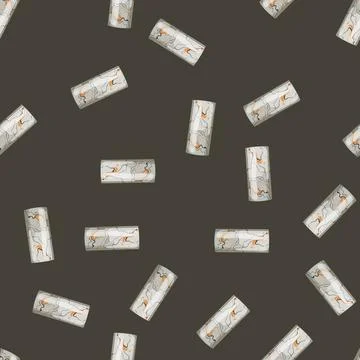 Seamless pattern style marble vase cartoon vector Illustrazione stock