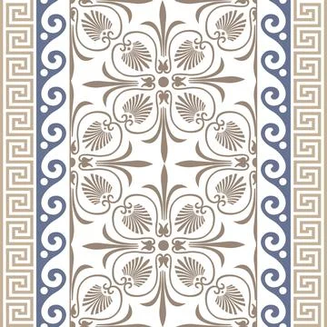 Seamless pattern in the style of Portuguese tile. Moroccan azulejo pattern, majo Stock Illustration