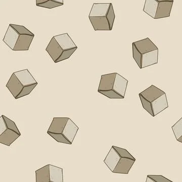 Seamless pattern style pouf cartoon vector Stock Illustration