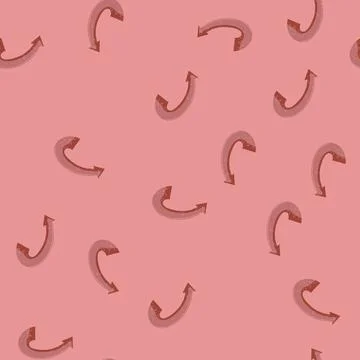 Seamless pattern style retro arrow banner cartoon vector Stock Illustration