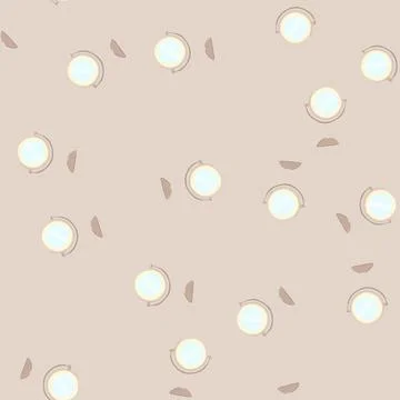 Seamless pattern style table mirror cartoon vector Stock Illustration