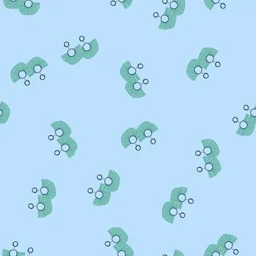 Seamless pattern style tassel earrings cartoon vector Illustrazione stock