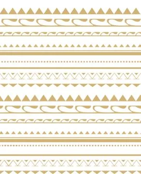 Seamless pattern in the style of the tribe. Stock Illustration