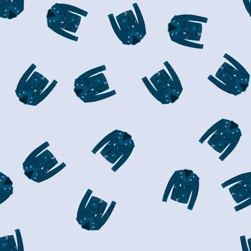 Seamless pattern stylish leather jacket male cartoon vector Stock Illustration