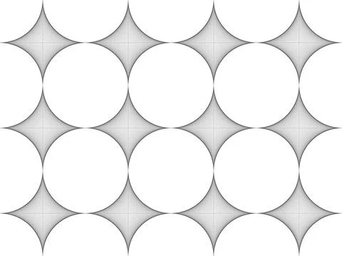 Seamless pattern. Stylish texture. Thread art, Strings line, Tile Stock Illustration