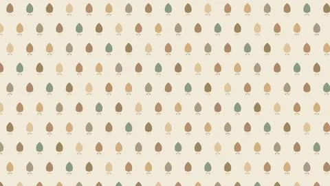 Seamless Pattern of Stylized Autumn Leaves Ilustración de archivo