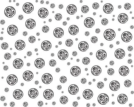 Seamless pattern of stylized black rose icons with leaves on a white background Stock Illustration