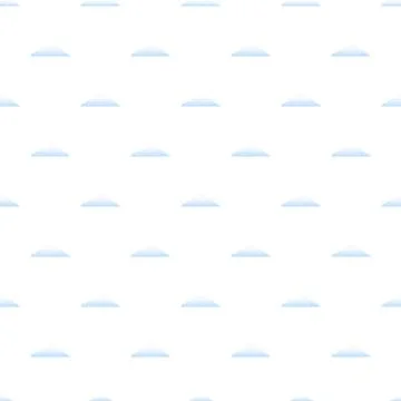 Seamless pattern of stylized blue cloud shapes Illustrazione stock