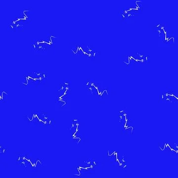 Seamless pattern Stylized blue lightning bolt striking down energy 스톡 일러스트