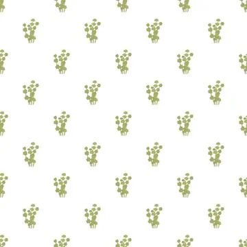 Seamless pattern with stylized broccoli florets wallpaper 스톡 일러스트