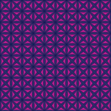 Seamless pattern with stylized celtic geometric ornament in pink, blue 스톡 일러스트