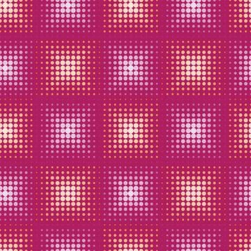 Seamless pattern with stylized circle. Vector Illustrazione stock