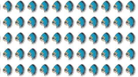Seamless pattern of stylized colorful fish design repeating background for .. イラスト素材