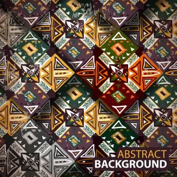 Seamless pattern stylized medieval Gothic painting shabby faded Stock Illustration