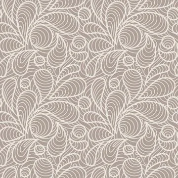 Seamless pattern of stylized petals Stock Illustration