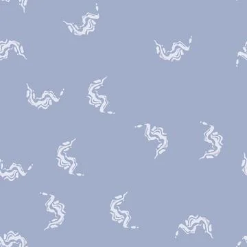Seamless pattern stylized smoke puff rising vapor plume Stockillustratie