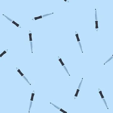 Seamless pattern stylus digital pen cartoon vector Illustrazione stock