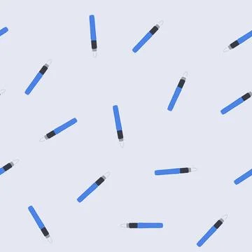 Seamless pattern stylus interactive whiteboard pen cartoon vector Stock Illustration
