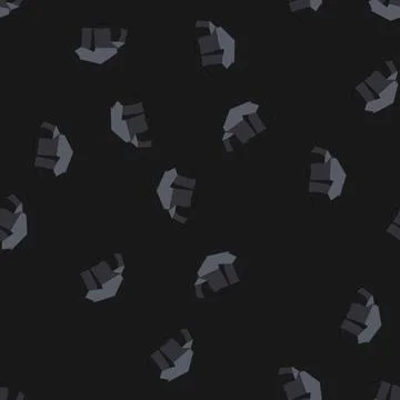 Seamless pattern subbituminous coal ore cartoon vector Stock Illustration