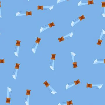 Seamless pattern success glass trophy cartoon vector 库存插图