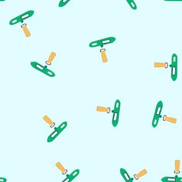 Seamless pattern suitcase luggage weight cartoon vector Stock Illustration