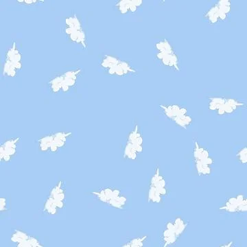 Seamless pattern summer cloud cartoon vector Stock Illustration