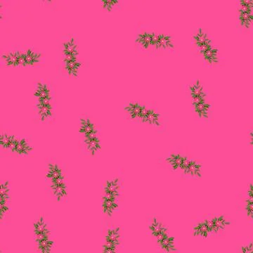 Seamless pattern summer flower crown cartoon vector Stock Illustration