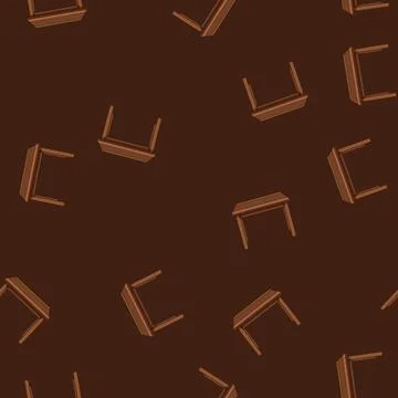 Seamless pattern summer garden outdoor table cartoon vector イラスト素材
