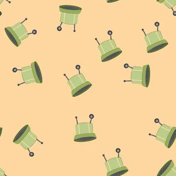 Seamless pattern summer grill bbq cartoon vector 스톡 일러스트