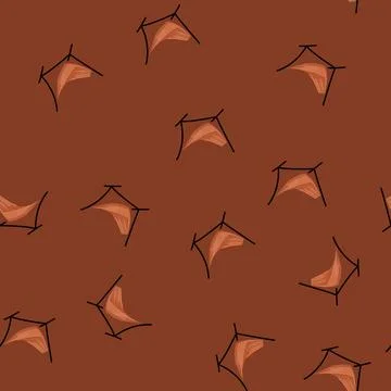 Seamless pattern summer hammock relax color icon vector Stock Illustration