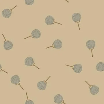 Seamless pattern summer hand fan folding cartoon vector Stock Illustration
