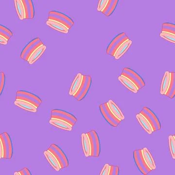 Seamless pattern summer inflatable swimming pool cartoon vector イラスト素材