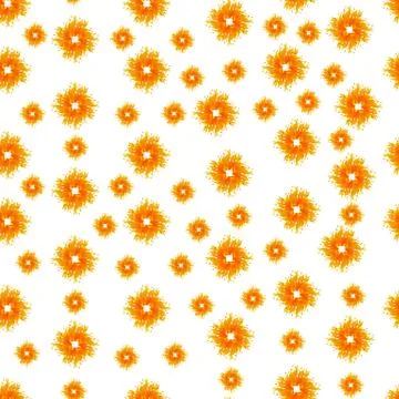 Seamless Pattern with Summer Sun Shapes. Vector Illustration on a white backg Illustrazione stock