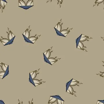 Seamless pattern summer tent garden cartoon vector Illustrazione stock