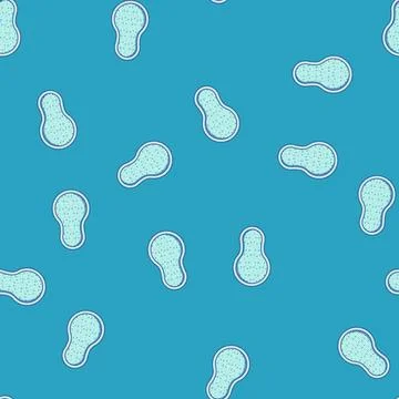 Seamless pattern summer top view pool cartoon vector Stock Illustration