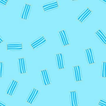 Seamless pattern sun beach towel cartoon vector 库存插图