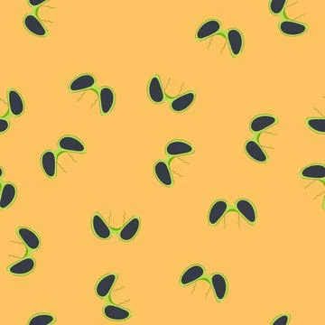 Seamless pattern sun party glasses cartoon vector Illustrazione stock