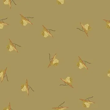 Seamless pattern sun straw hat cartoon vector 库存插图