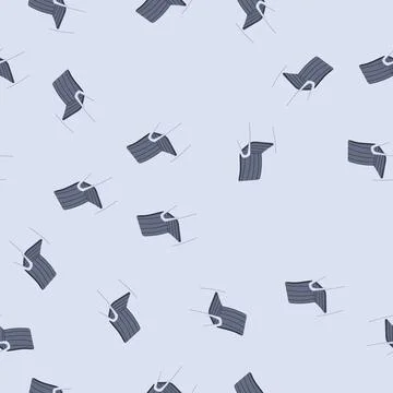 Seamless pattern sunbathing deck chair cartoon vector 库存插图