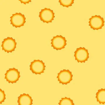 Seamless pattern sunbeam sun cartoon vector 스톡 일러스트