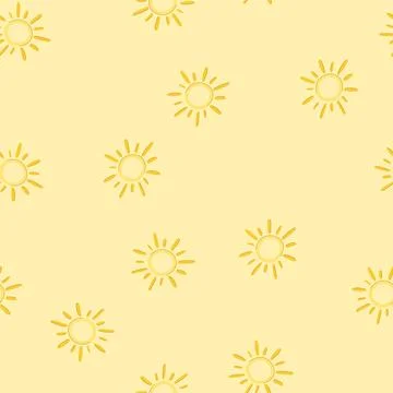 Seamless pattern sunny sun cartoon vector 스톡 일러스트